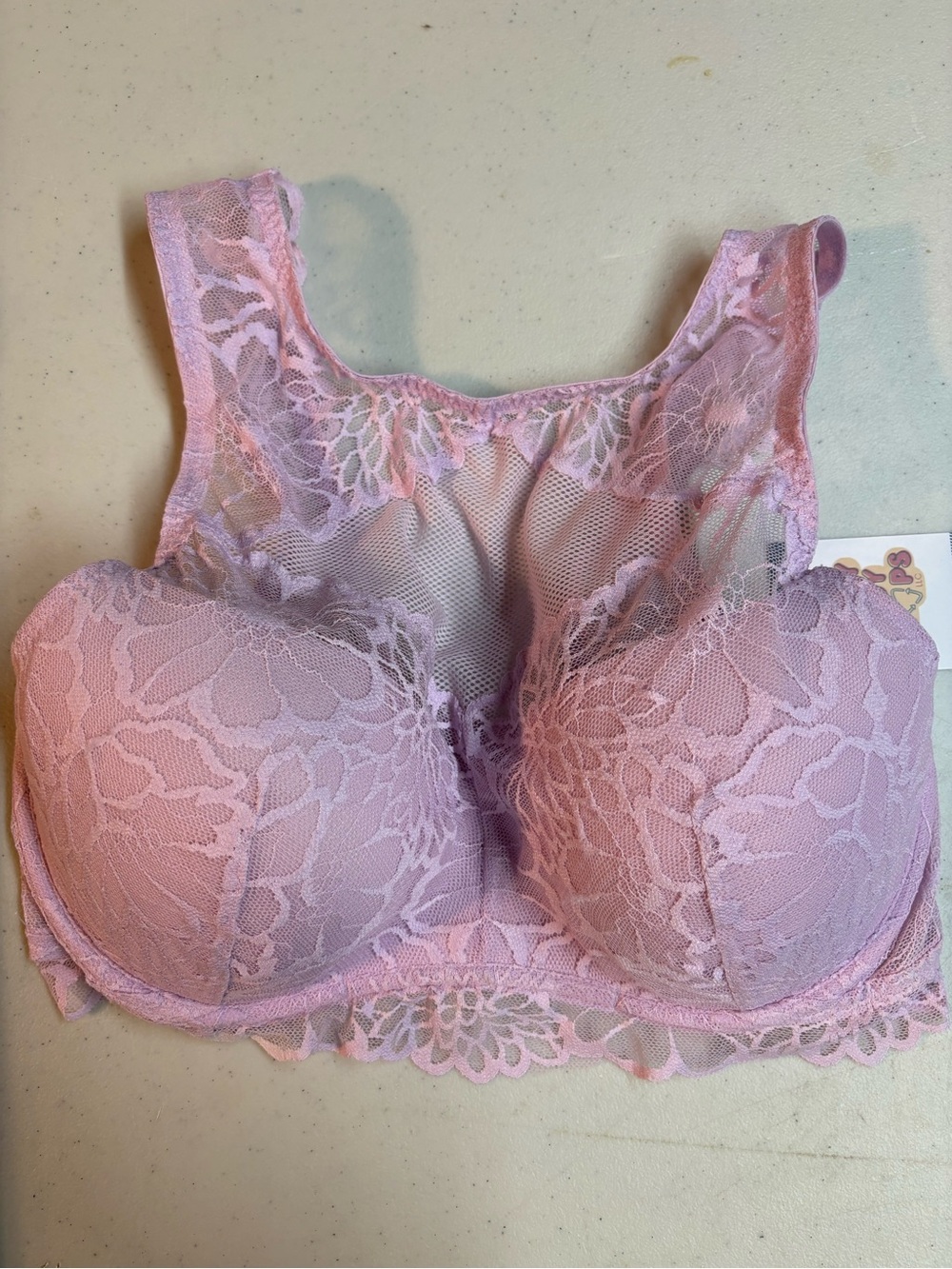 PINK VICTORIAS SECRET MEDIUM DD ✨ lace padded bra pink excellent condition
